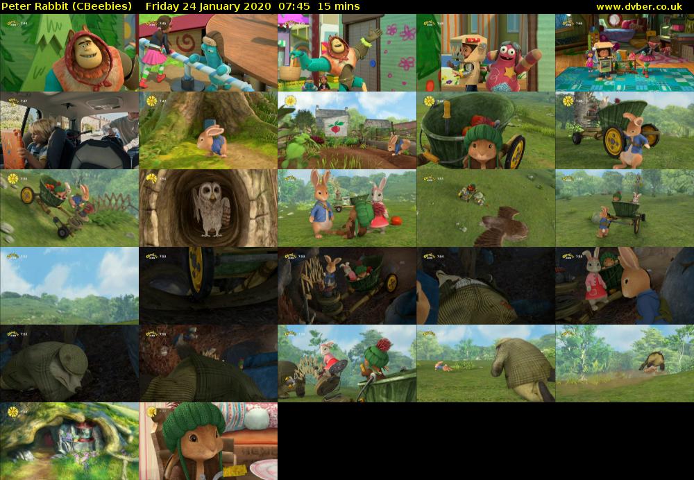 Peter Rabbit (CBeebies) Friday 24 January 2020 07:45 - 08:00