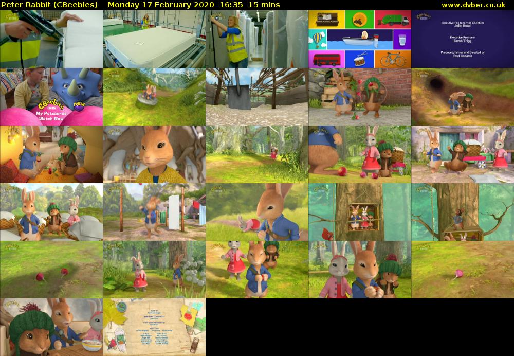 Peter Rabbit (CBeebies) Monday 17 February 2020 16:35 - 16:50