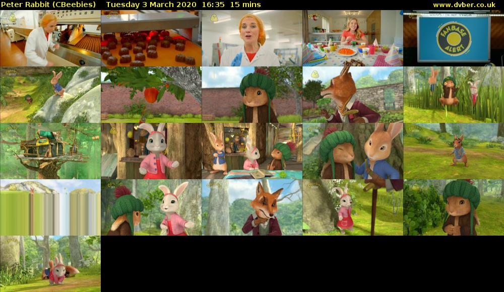 Peter Rabbit (CBeebies) Tuesday 3 March 2020 16:35 - 16:50