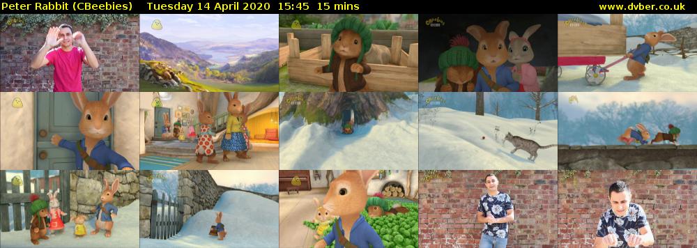 Peter Rabbit (CBeebies) Tuesday 14 April 2020 15:45 - 16:00