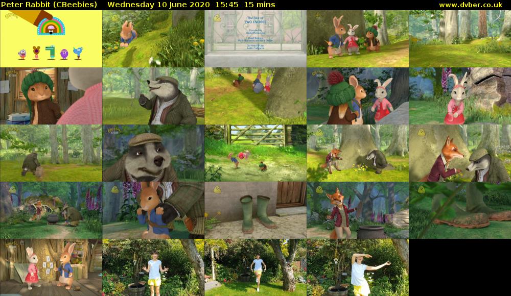 Peter Rabbit (CBeebies) Wednesday 10 June 2020 15:45 - 16:00