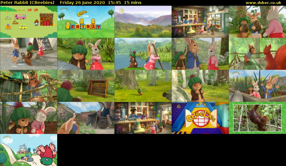 Peter Rabbit (CBeebies) Friday 26 June 2020 15:45 - 16:00