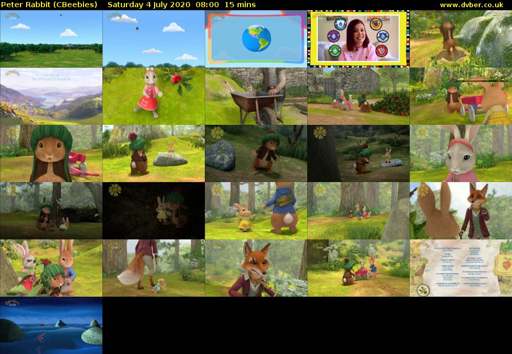 Peter Rabbit (CBeebies) Saturday 4 July 2020 08:00 - 08:15