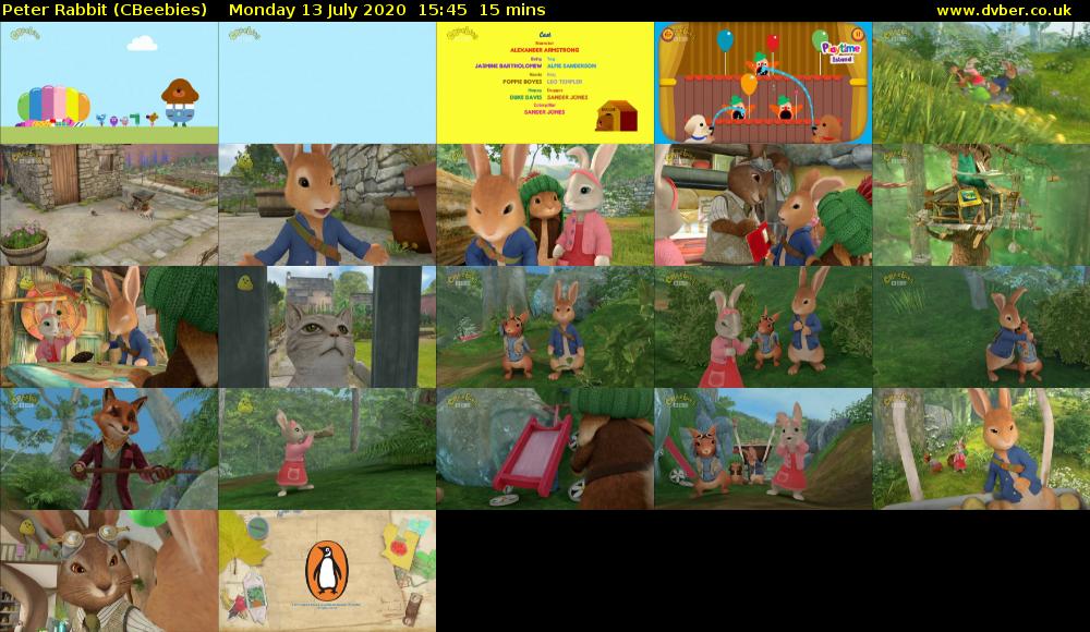 Peter Rabbit (CBeebies) Monday 13 July 2020 15:45 - 16:00