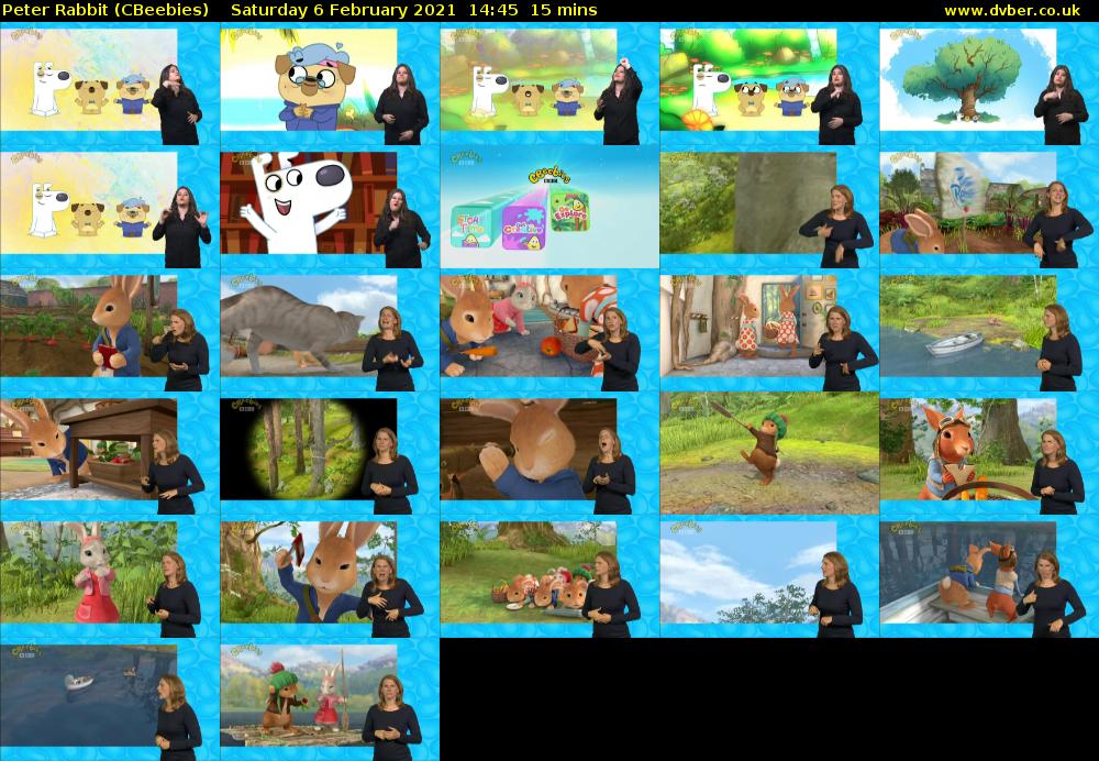 Peter Rabbit (CBeebies) Saturday 6 February 2021 14:45 - 15:00