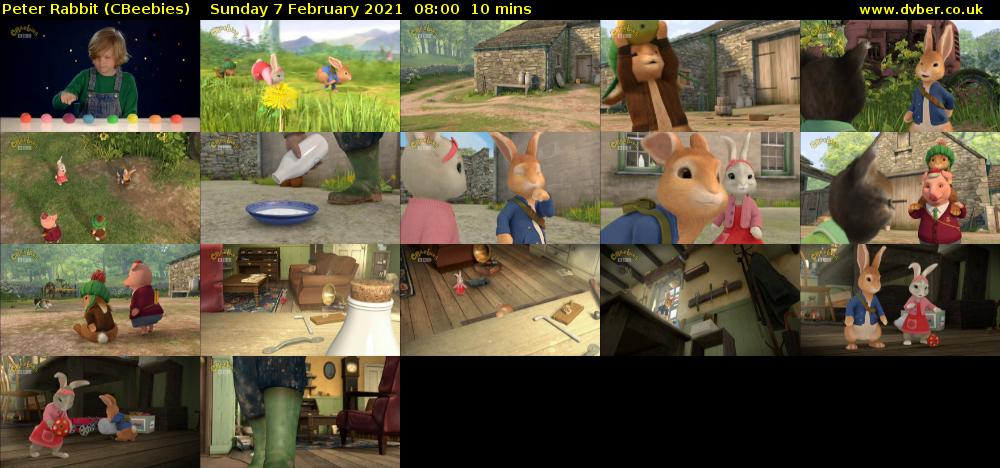 Peter Rabbit (CBeebies) Sunday 7 February 2021 08:00 - 08:10