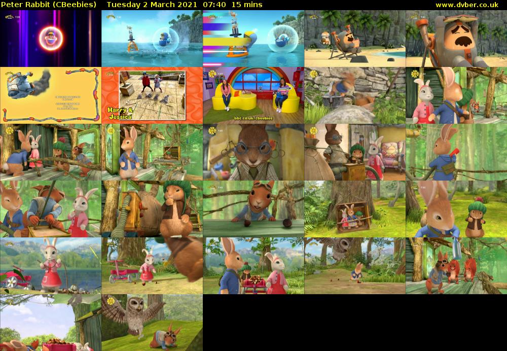 Peter Rabbit (CBeebies) Tuesday 2 March 2021 07:40 - 07:55