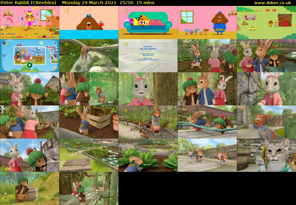 Peter Rabbit (CBeebies) Monday 29 March 2021 15:50 - 16:05