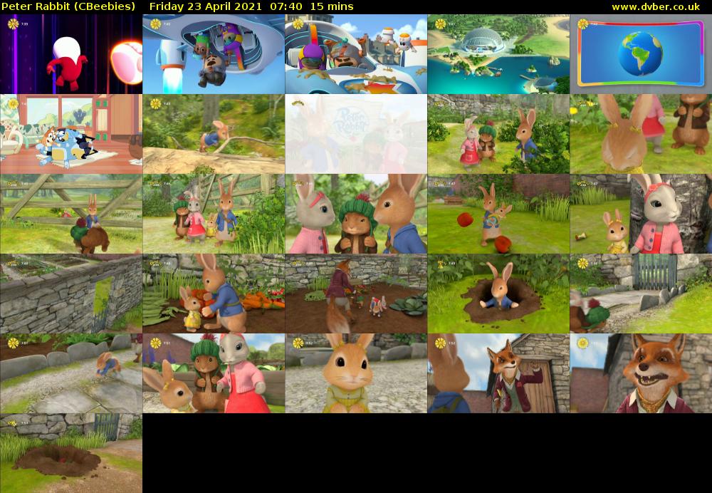 Peter Rabbit (CBeebies) Friday 23 April 2021 07:40 - 07:55