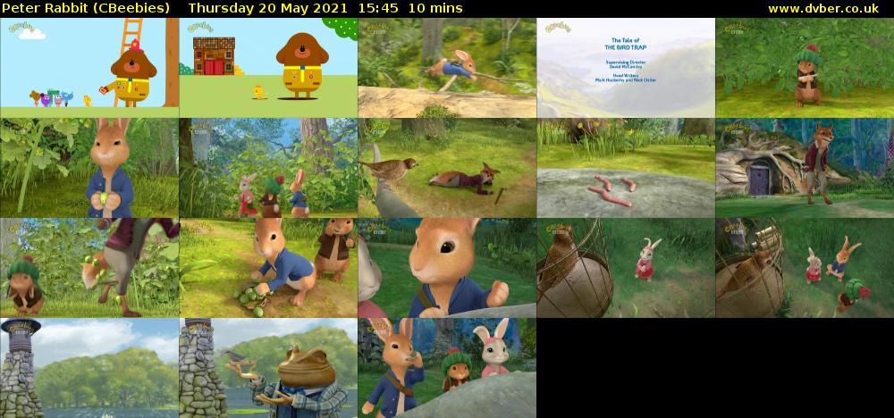 Peter Rabbit (CBeebies) Thursday 20 May 2021 15:45 - 15:55