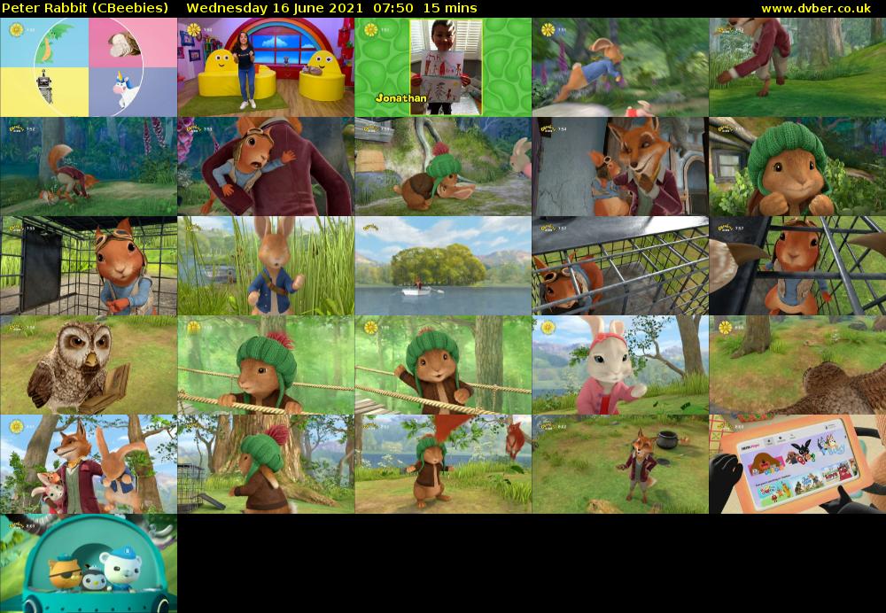 Peter Rabbit (CBeebies) Wednesday 16 June 2021 07:50 - 08:05