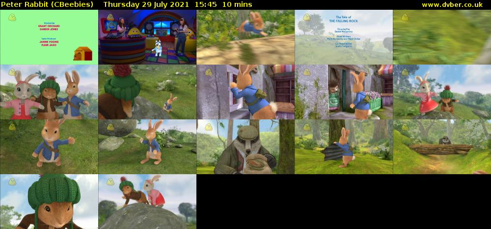 Peter Rabbit (CBeebies) Thursday 29 July 2021 15:45 - 15:55
