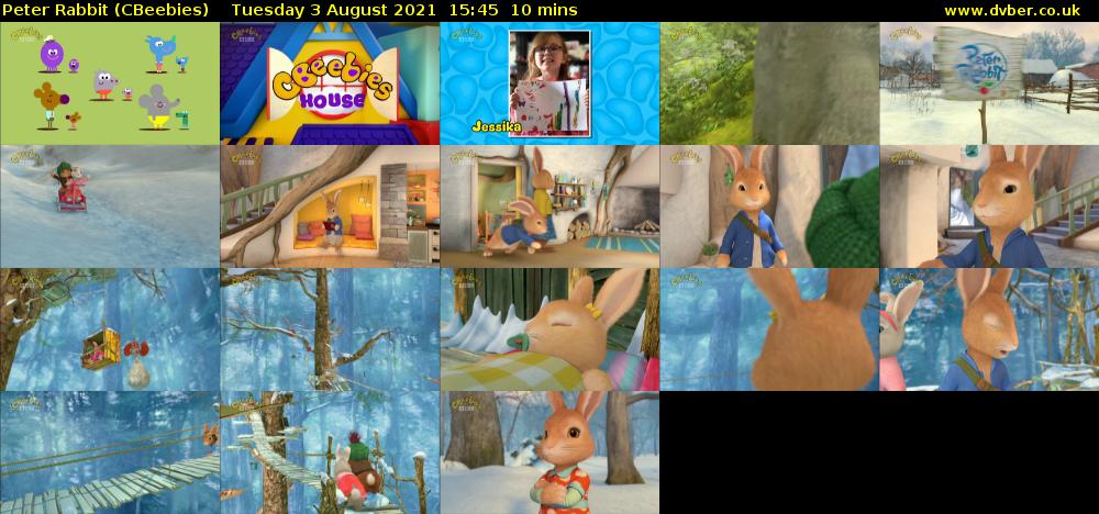 Peter Rabbit (CBeebies) Tuesday 3 August 2021 15:45 - 15:55