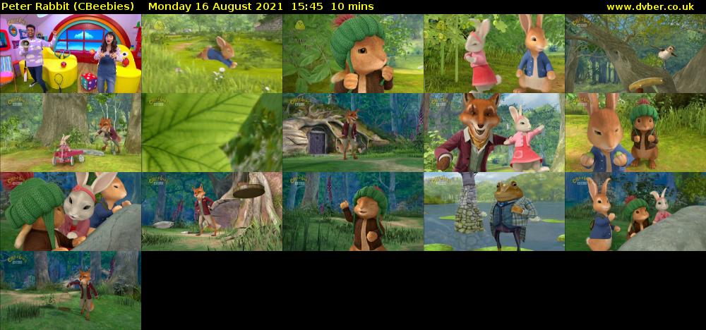 Peter Rabbit (CBeebies) Monday 16 August 2021 15:45 - 15:55