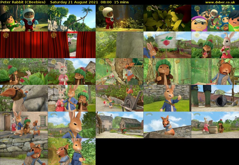 Peter Rabbit (CBeebies) Saturday 21 August 2021 08:00 - 08:15