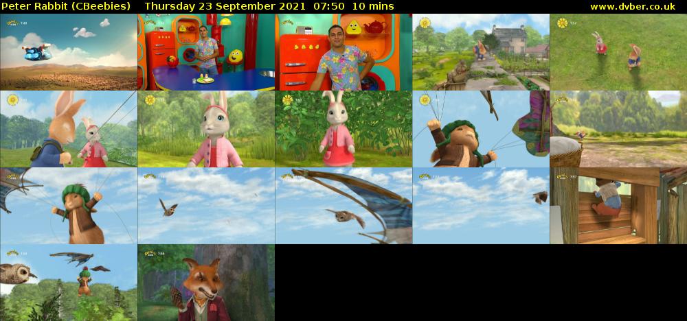 Peter Rabbit (CBeebies) Thursday 23 September 2021 07:50 - 08:00