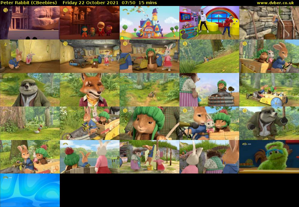 Peter Rabbit (CBeebies) Friday 22 October 2021 07:50 - 08:05