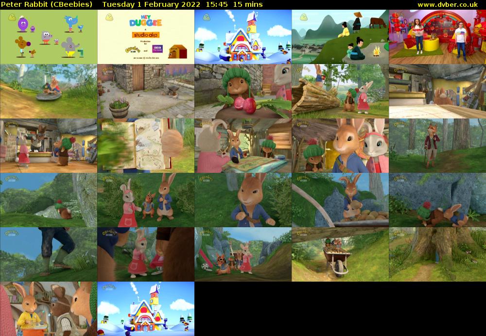 Peter Rabbit (CBeebies) Tuesday 1 February 2022 15:45 - 16:00