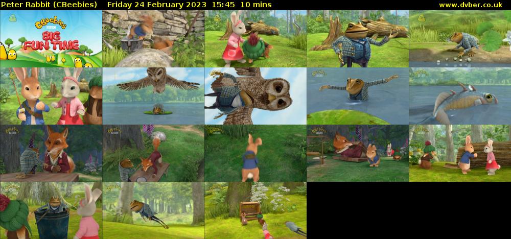 Peter Rabbit (CBeebies) Friday 24 February 2023 15:45 - 15:55
