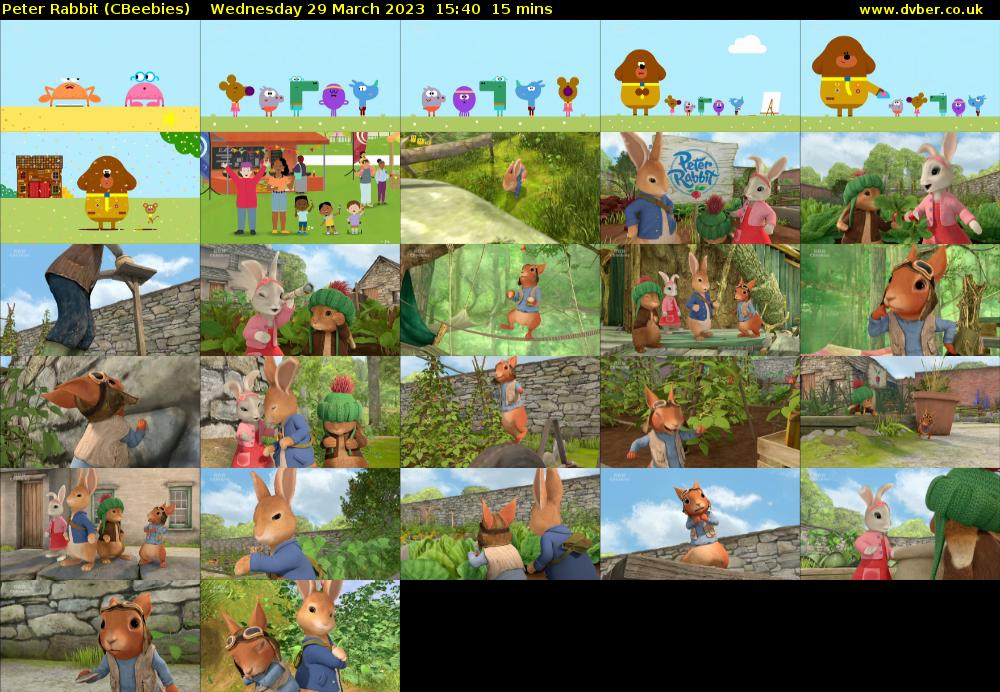 Peter Rabbit (CBeebies) Wednesday 29 March 2023 15:40 - 15:55