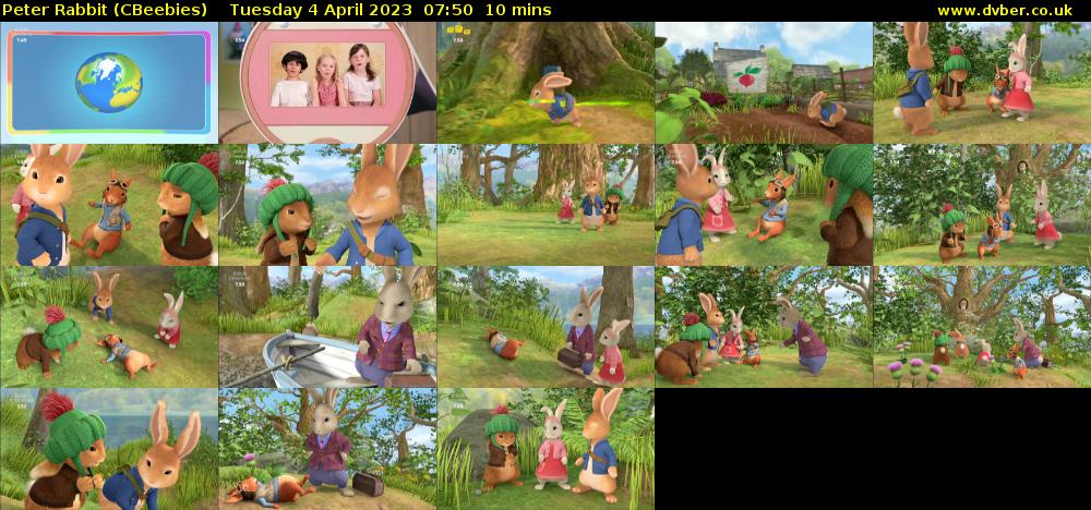 Peter Rabbit (CBeebies) Tuesday 4 April 2023 07:50 - 08:00