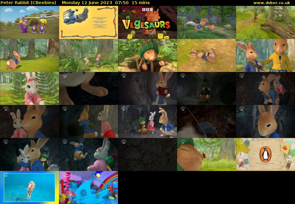Peter Rabbit (CBeebies) Monday 12 June 2023 07:50 - 08:05