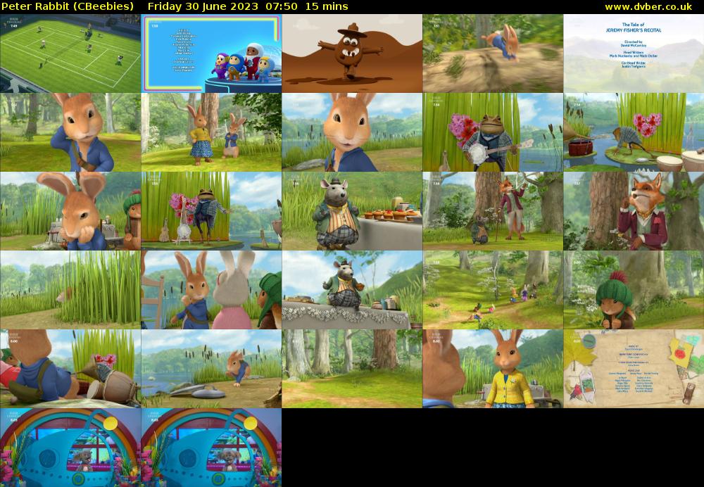 Peter Rabbit (CBeebies) Friday 30 June 2023 07:50 - 08:05