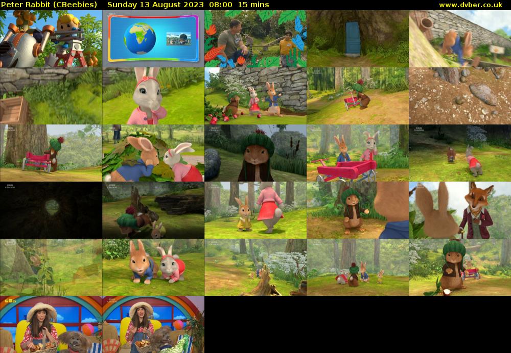 Peter Rabbit (CBeebies) Sunday 13 August 2023 08:00 - 08:15