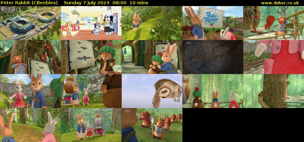 Peter Rabbit (CBeebies) Sunday 7 July 2024 08:00 - 08:10