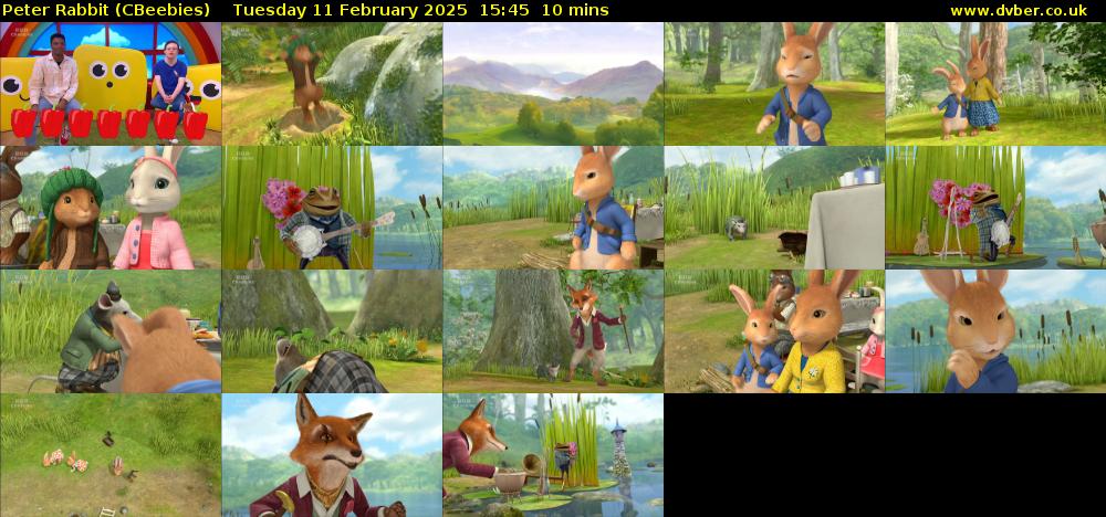 Peter Rabbit (CBeebies) Tuesday 11 February 2025 15:45 - 15:55