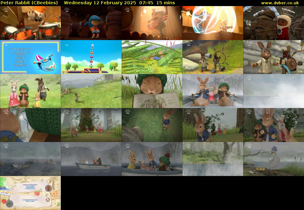 Peter Rabbit (CBeebies) Wednesday 12 February 2025 07:45 - 08:00