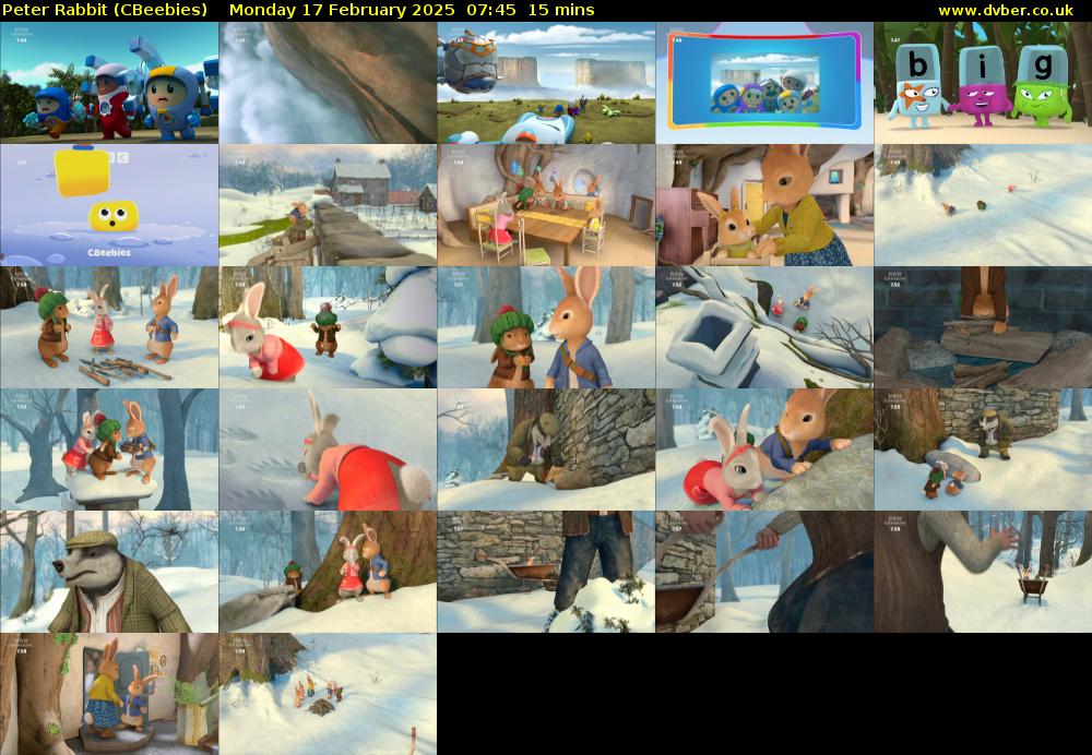 Peter Rabbit (CBeebies) Monday 17 February 2025 07:45 - 08:00