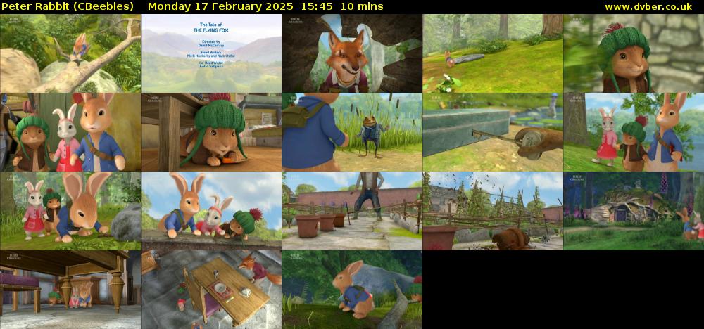 Peter Rabbit (CBeebies) Monday 17 February 2025 15:45 - 15:55