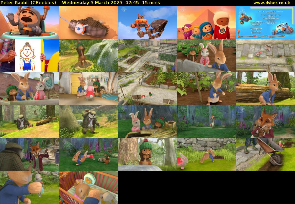 Peter Rabbit (CBeebies) Wednesday 5 March 2025 07:45 - 08:00