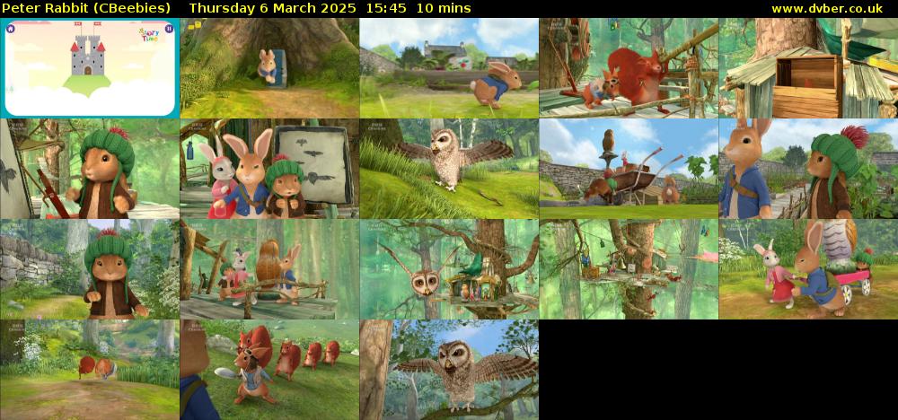 Peter Rabbit (CBeebies) Thursday 6 March 2025 15:45 - 15:55