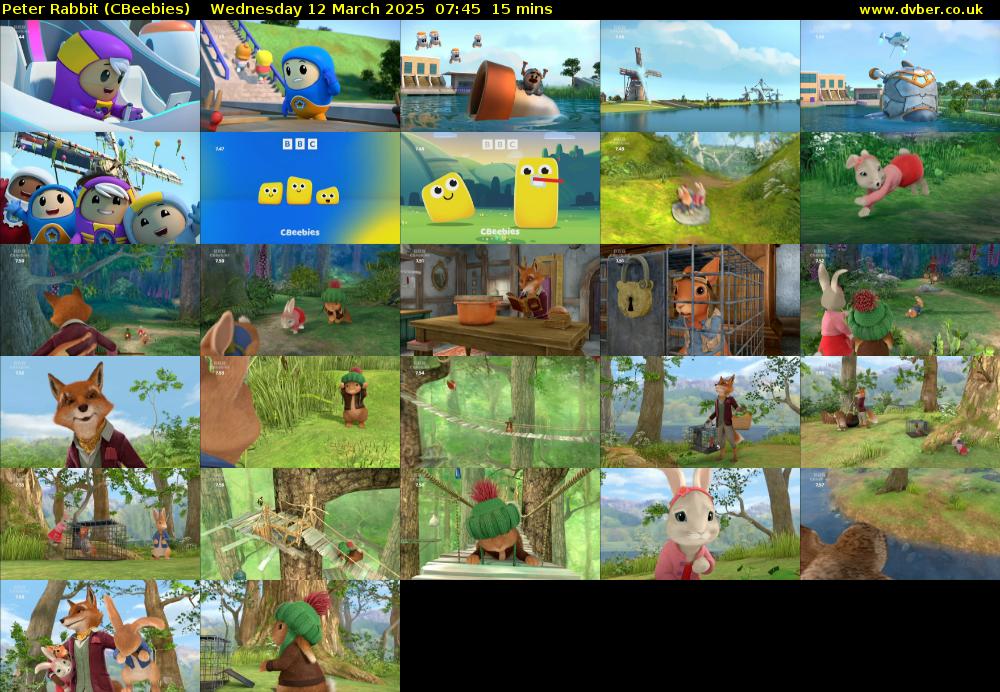 Peter Rabbit (CBeebies) Wednesday 12 March 2025 07:45 - 08:00