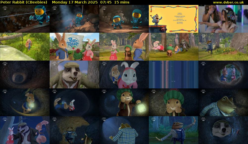 Peter Rabbit (CBeebies) Monday 17 March 2025 07:45 - 08:00