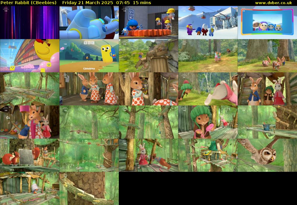 Peter Rabbit (CBeebies) Friday 21 March 2025 07:45 - 08:00