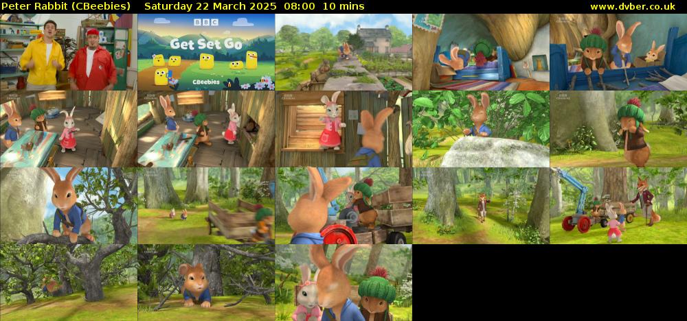 Peter Rabbit (CBeebies) Saturday 22 March 2025 08:00 - 08:10