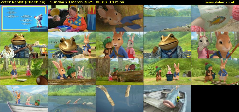 Peter Rabbit (CBeebies) Sunday 23 March 2025 08:00 - 08:10