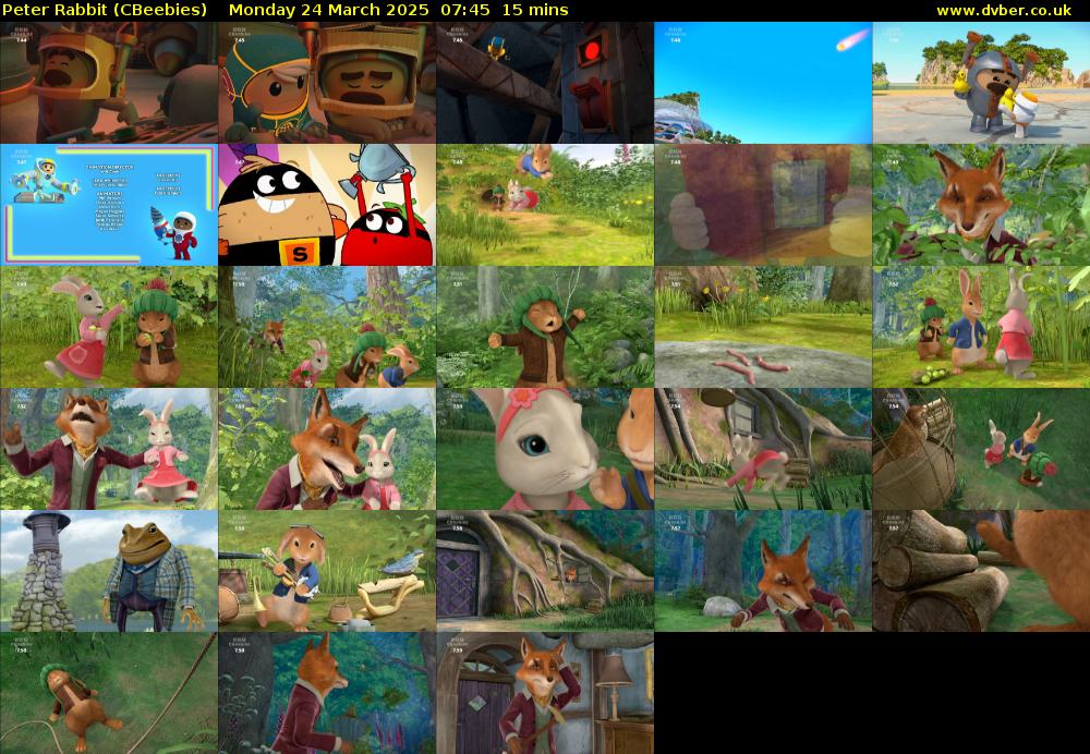 Peter Rabbit (CBeebies) Monday 24 March 2025 07:45 - 08:00