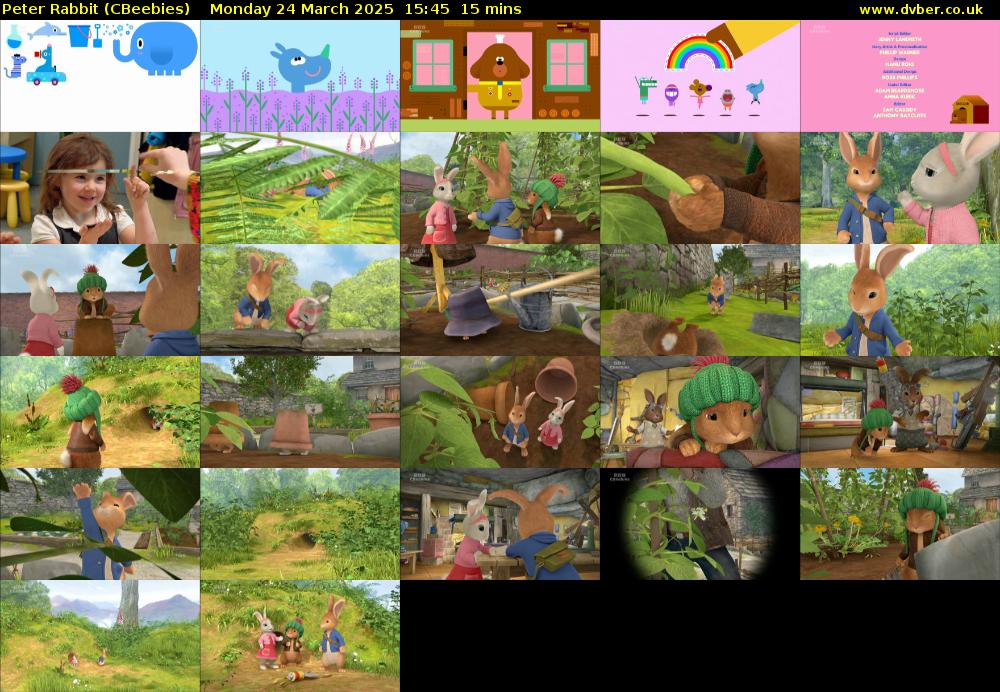 Peter Rabbit (CBeebies) Monday 24 March 2025 15:45 - 16:00