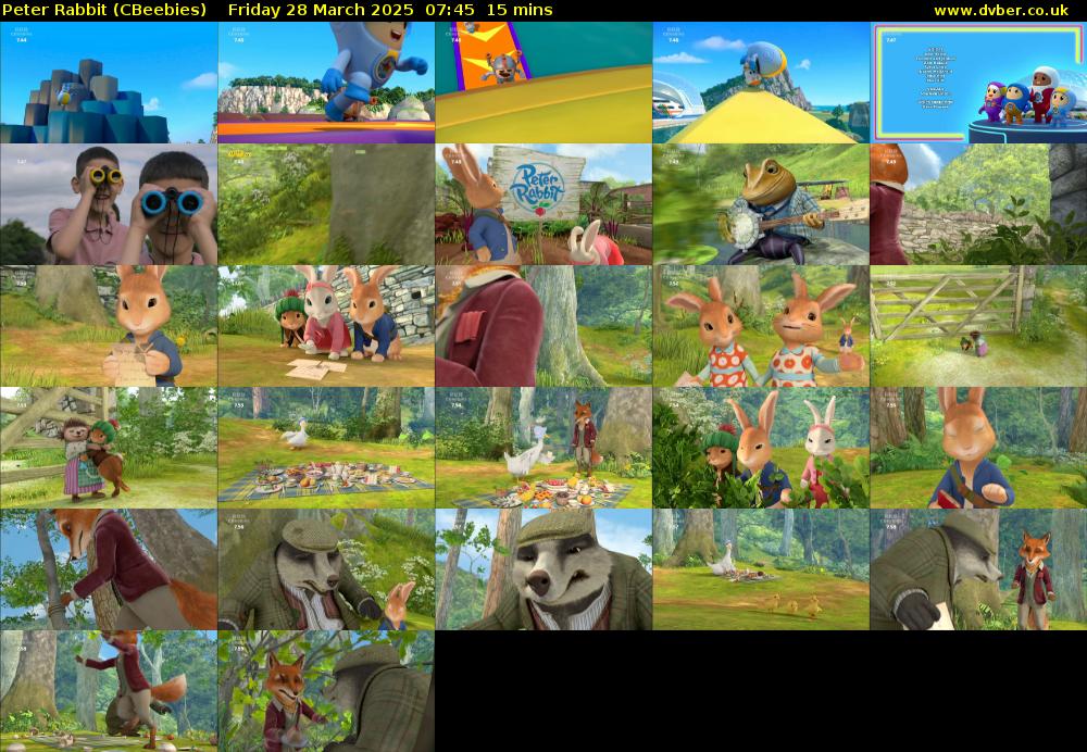 Peter Rabbit (CBeebies) Friday 28 March 2025 07:45 - 08:00