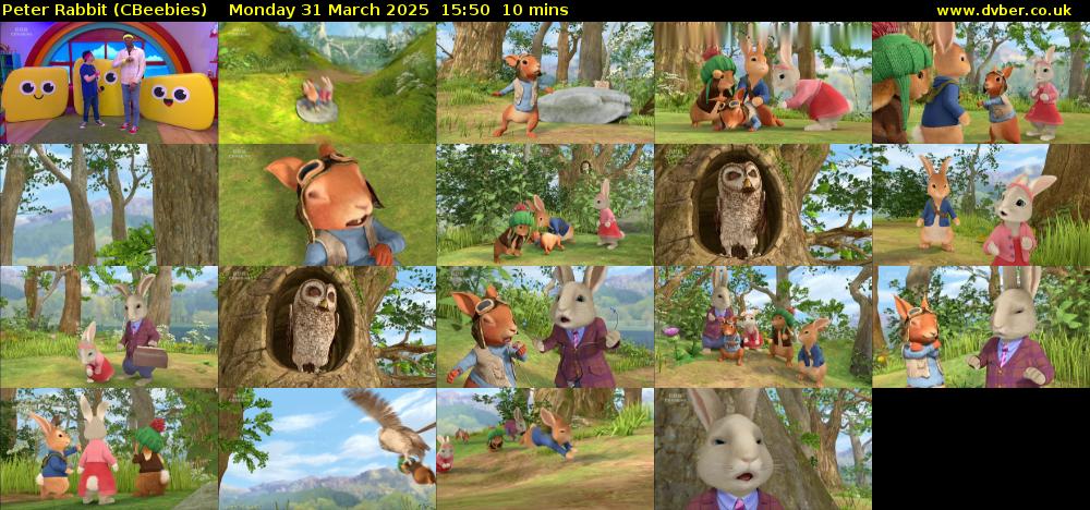 Peter Rabbit (CBeebies) Monday 31 March 2025 15:50 - 16:00