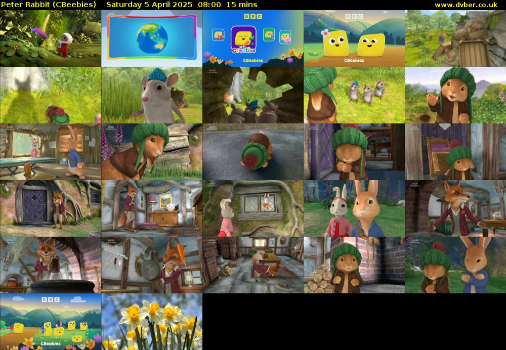 Peter Rabbit (CBeebies) Saturday 5 April 2025 08:00 - 08:15