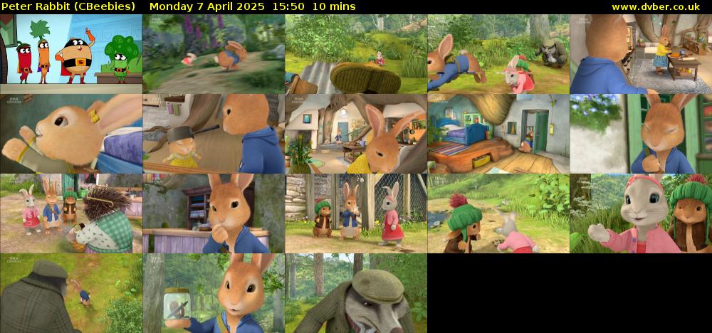 Peter Rabbit (CBeebies) Monday 7 April 2025 15:50 - 16:00