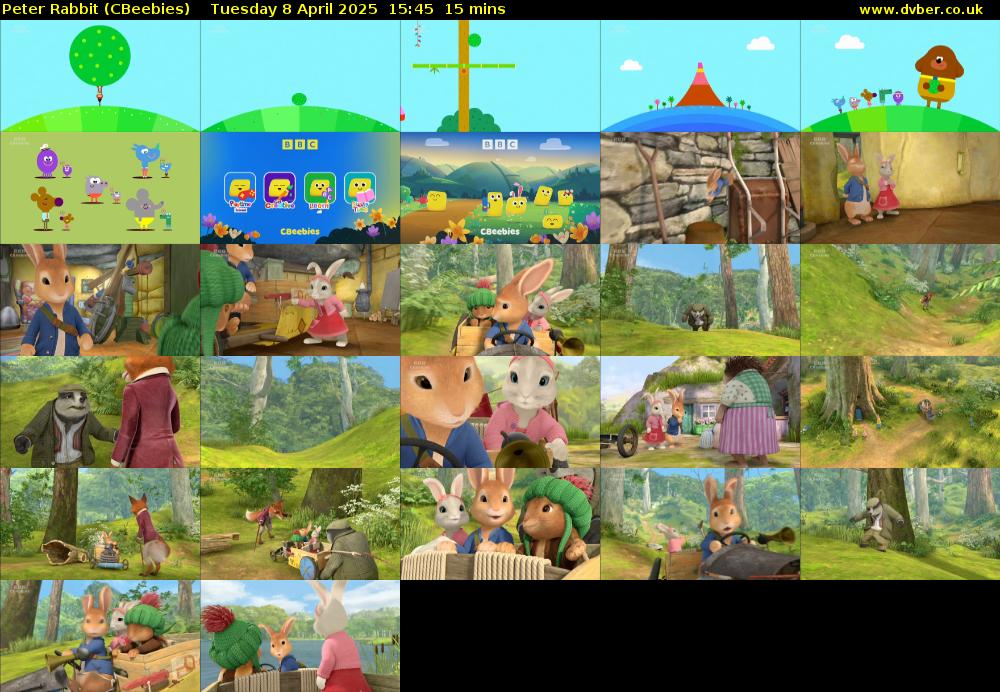 Peter Rabbit (CBeebies) Tuesday 8 April 2025 15:45 - 16:00