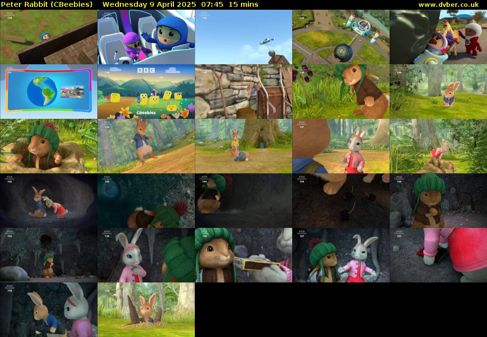 Peter Rabbit (CBeebies) Wednesday 9 April 2025 07:45 - 08:00