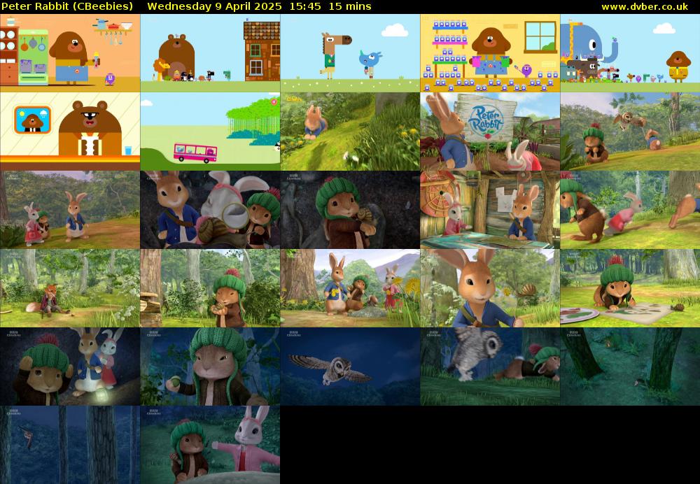 Peter Rabbit (CBeebies) Wednesday 9 April 2025 15:45 - 16:00