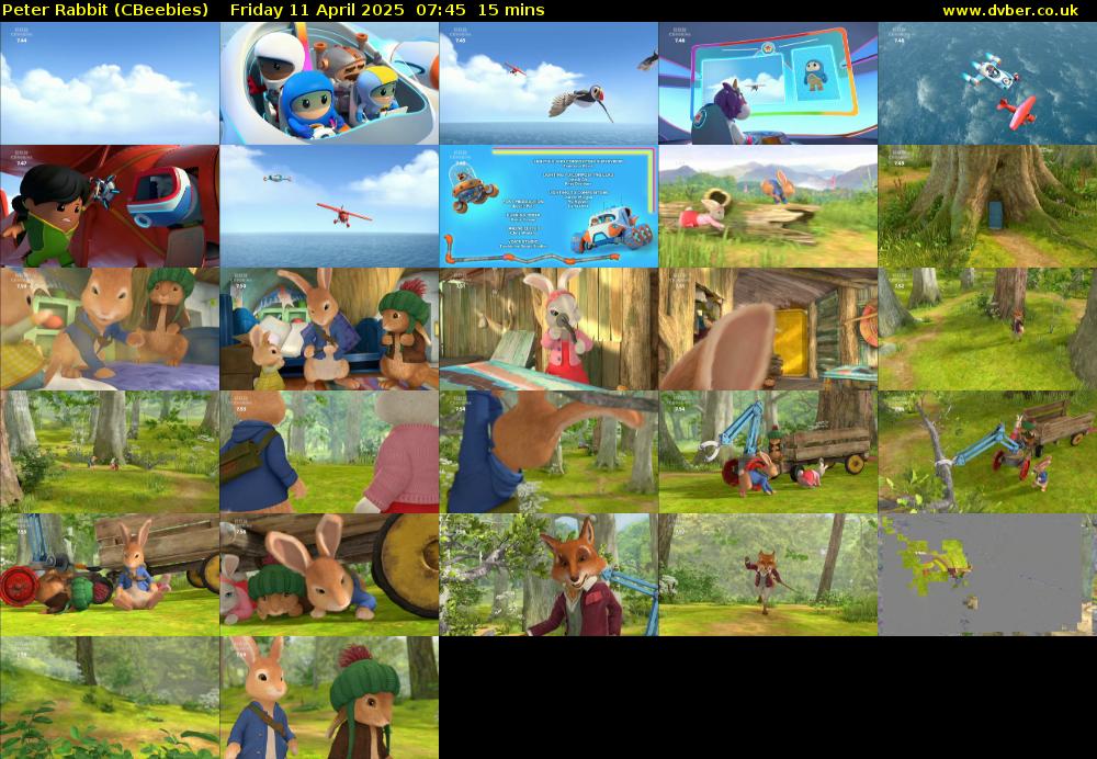 Peter Rabbit (CBeebies) Friday 11 April 2025 07:45 - 08:00
